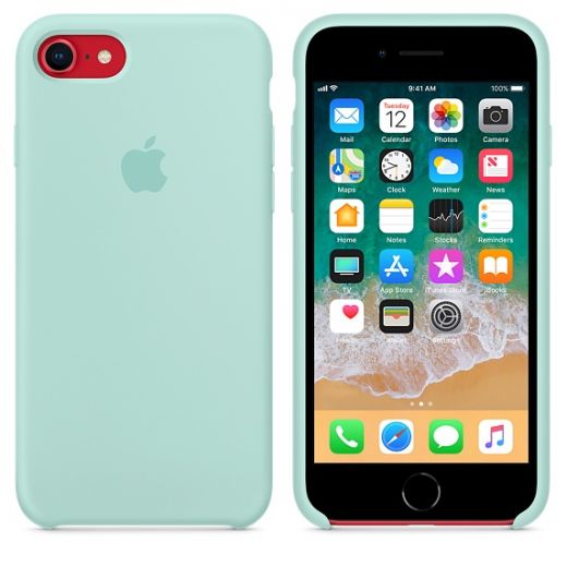 Чехол Apple Silicone Case Marine Green (MRR72) для iPhone 8/7