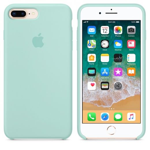 Чехол Apple Silicone Case Marine Green (MRRA2) для iPhone 8 Plus / 7 Plus