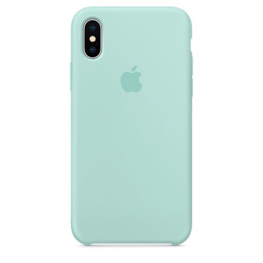 Чехол Apple Silicone Case Marine Green (MRRE2) для iPhone X