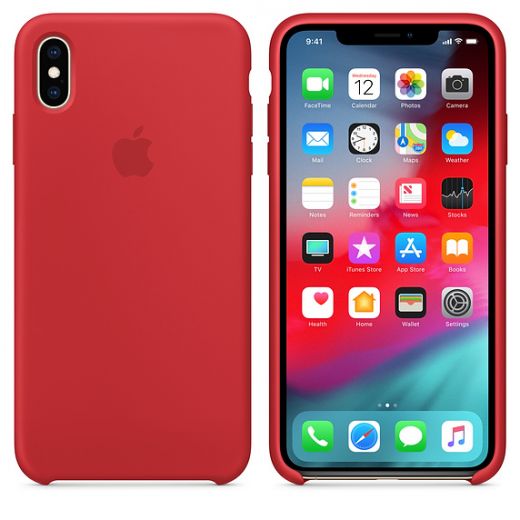 Чохол Apple Silicone Case (PRODUCT) Red (MRWH2) для iPhone XS Max