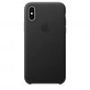 Чохол Apple Leather Case Black (MRWM2) для iPhone XS