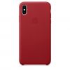 Чехол Apple Leather Case (PRODUCT) Red (MRWQ2) для iPhone XS Max