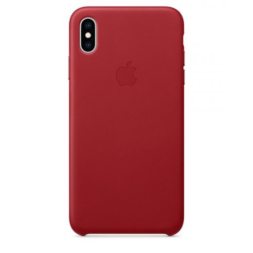 Чохол Apple Leather Case (PRODUCT) Red (MRWQ2) для iPhone XS Max