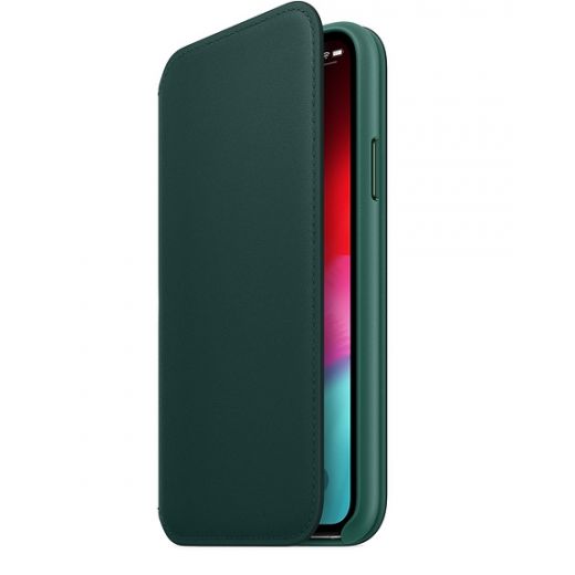 Чохол Apple Leather Folio Forest Green (MRWY2) для iPhone XS
