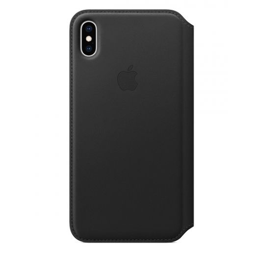 Чехол Apple Leather Folio Black (MRX22) для iPhone XS Max