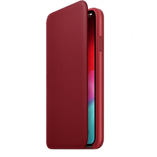 Чехол Apple Leather Folio (PRODUCT) Red (MRX32) для iPhone XS Max