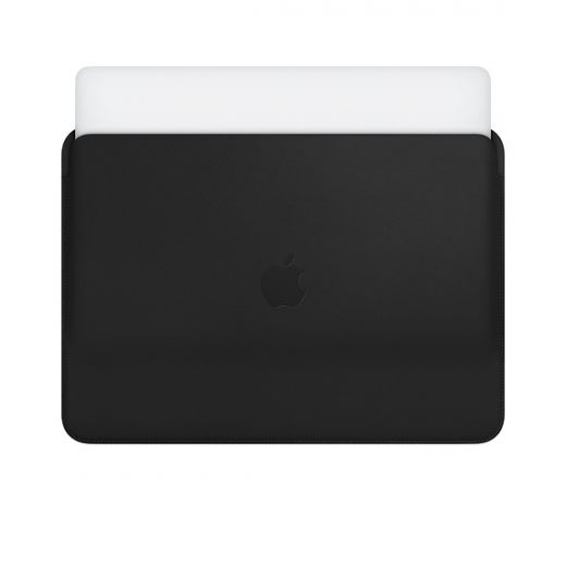 Оригинальный кожаный чехол Apple Leather Sleeve Black (MTEH2) для MacBook Air 13.6" M2 | M3 (2023 | 2024) | Pro 13" (2018 | 2019 | 2020 | M1) | Air 13"