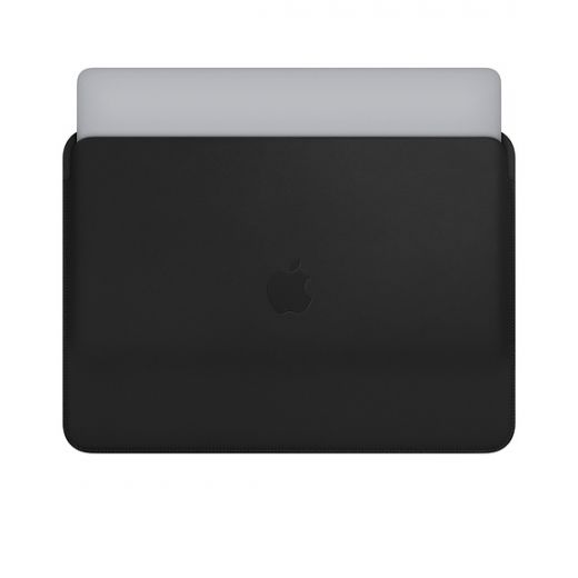 Оригінальний шкіряний чохол Apple Leather Sleeve Black (MTEH2) для MacBook Air 13.6" M2 | M3 (2023 | 2024) | Pro 13" (2018 | 2019 | 2020 | M1) | Air 13"