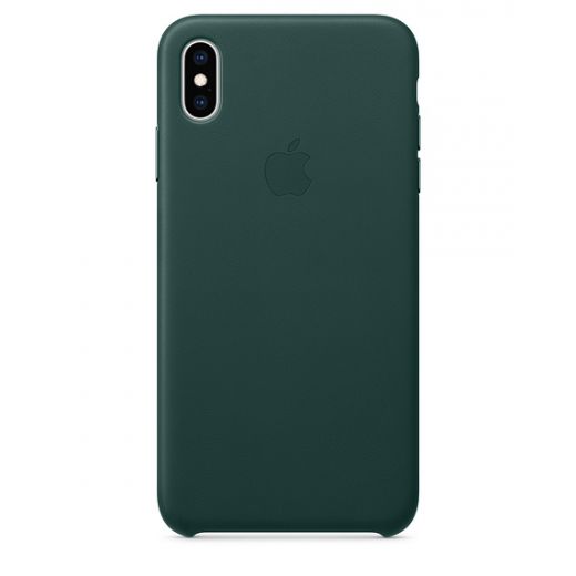 Чехол Apple Leather Case Forest Green (MTEV2) для iPhone XS Max