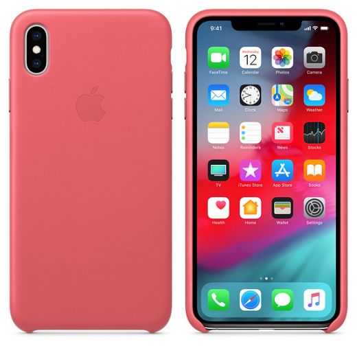 Чехол Apple Leather Case Peony Pink (MTEX2) для iPhone XS Max
