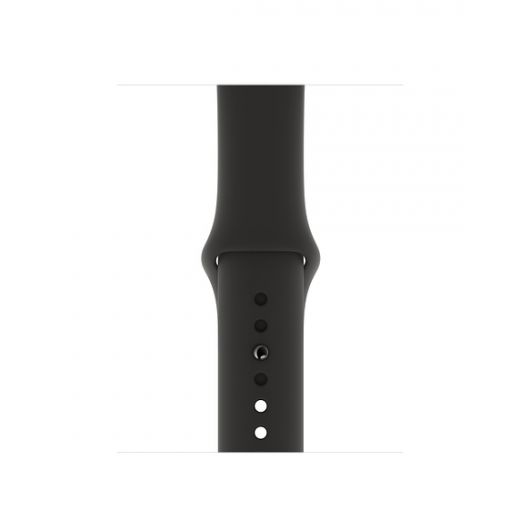Силиконовый ремешок Apple Watch Sport Band Black 41mm | 40mm | 38mm (MTP62)