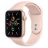 Apple Watch SE GPS 44mm Gold Aluminum Case with Pink Sand Sport Band (MYDR2)