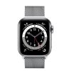 Apple Watch Series 6 (GPS + Cellular) 40mm Silver Stainless Steel Case with Milanese Loop (M02V3)