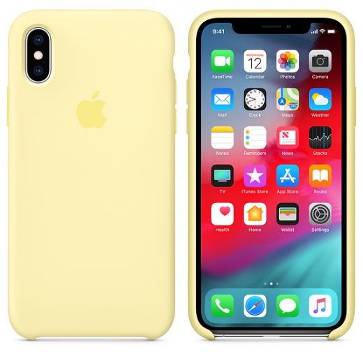 Чехол Apple Silicone Case Mellow Yellow (MUJV2) для iPhone XS