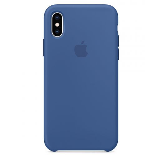 Чехол Apple Silicone Case Delft Blue (MVF12) для iPhone XS