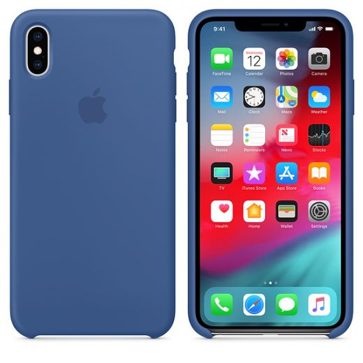 Чехол Apple Silicone Case Delft Blue (MVF62) для iPhone XS Max