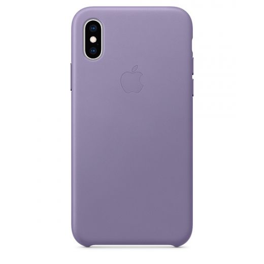 Чохол Apple Leather Case Lilac (MVFR2) для iPhone XS