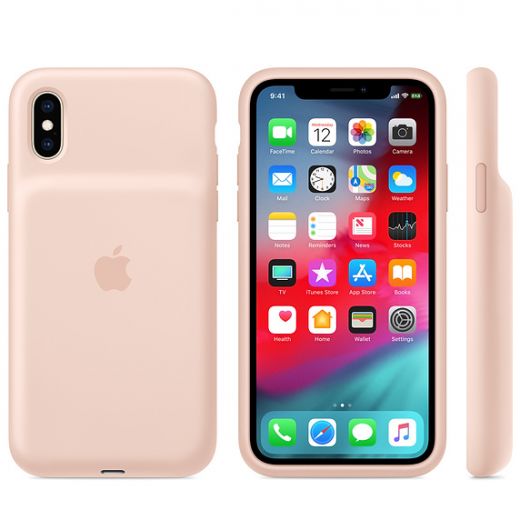Чохол Apple Smart Battery Case Pink Sand (MVQP2) для iPhone XS