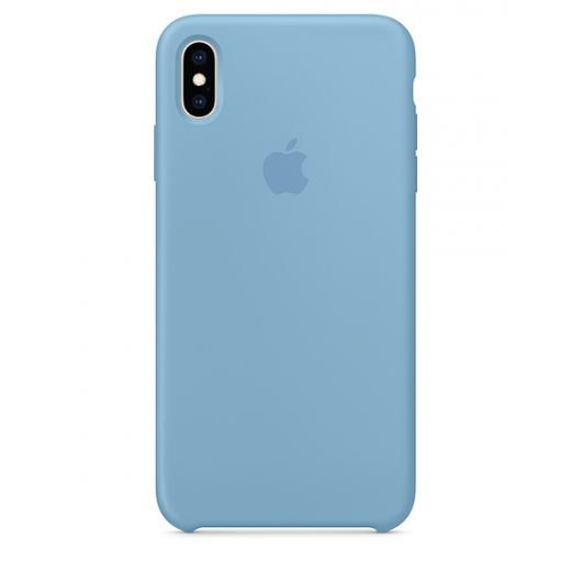 Чехол Apple Silicone Case Cornflower (MW952) для iPhone XS Max