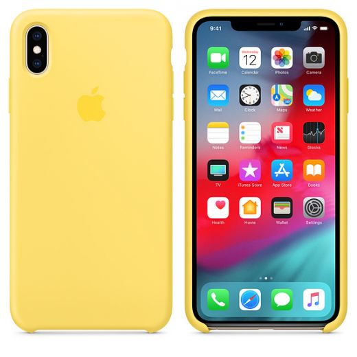 Чехол Apple Silicone Case Canary Yellow (MW962) для iPhone XS Max
