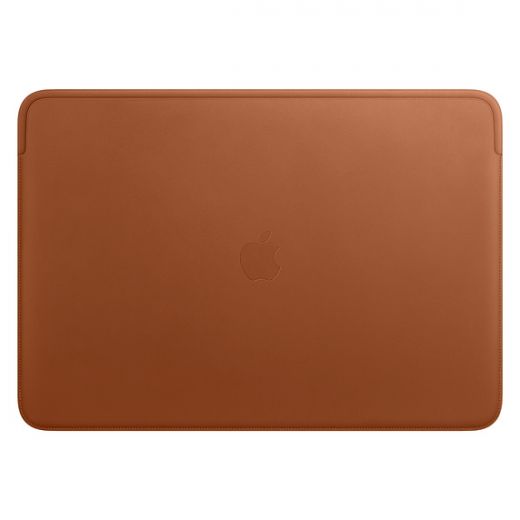 Оригінальний шкіряний чохол Apple Leather Sleeve Saddle Brown (MWV92) для MacBook Pro 16" | Air 15.3" M2 | M3 (2023 | 2024)
