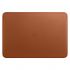 Оригинальный кожаный чехол Apple Leather Sleeve Saddle Brown (MWV92) для MacBook Pro 16" | Air 15.3" M2 | M3 (2023 | 2024)