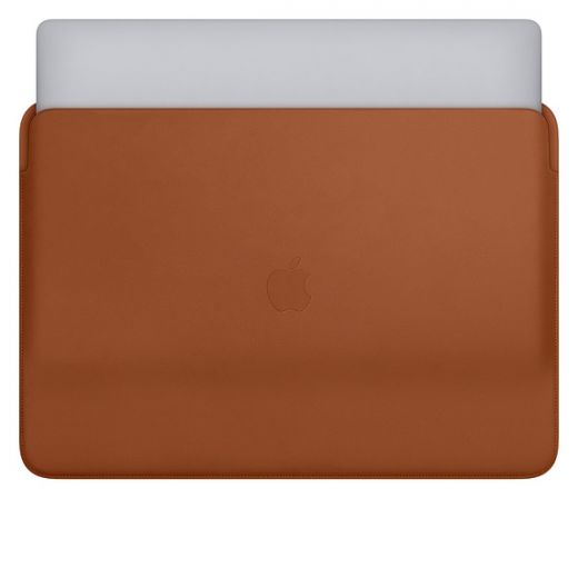 Оригінальний шкіряний чохол Apple Leather Sleeve Saddle Brown (MWV92) для MacBook Pro 16" | Air 15.3" M2 | M3 (2023 | 2024)