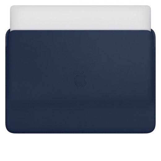 Оригинальный кожаный чехол Apple Leather Sleeve Midnight Blue для MacBook Pro 16" | Air 15.3" M2 | M3 (2023 | 2024) (MWVC2)