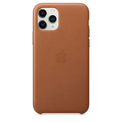 Чехол Apple Leather Case Saddle Brown (MWYD2) для iPhone 11 Pro