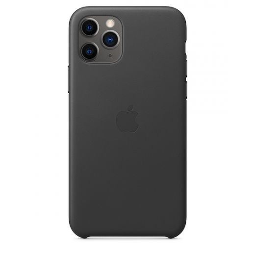 Чохол Apple Leather Case Black (MWYE2) для iPhone 11 Pro