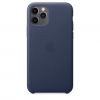 Чехол Apple Leather Case Midnight Blue (MWYG2) для iPhone 11 Pro