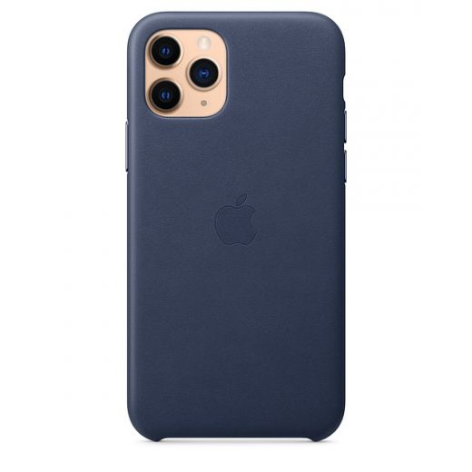 Чохол Apple Leather Case Midnight Blue (MWYG2) для iPhone 11 Pro