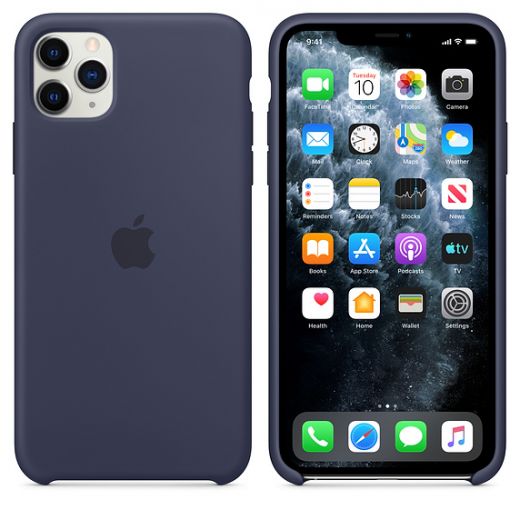 Чохол Apple Silicone Case Midnight Blue (MWYW2) для iPhone 11 Pro Max