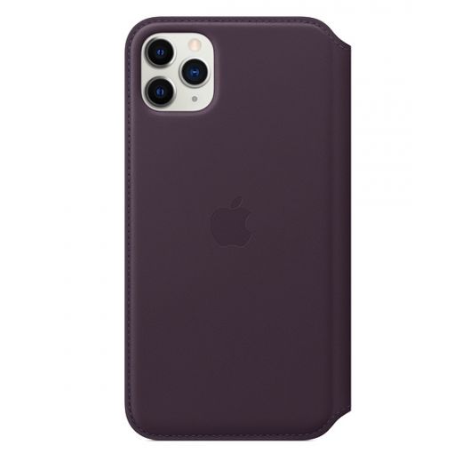 Чохол Apple Leather Folio Case Aubergine (MX092) для iPhone 11 Pro Max
