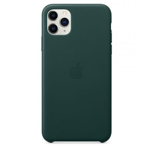 Чехол Apple Leather Case Forest Green (MX0C2) для iPhone 11 Pro Max