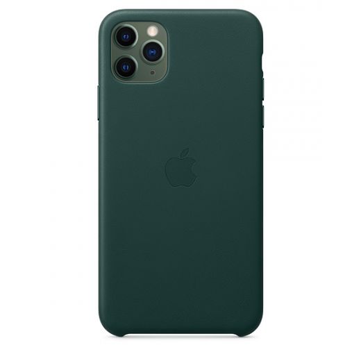 Чехол Apple Leather Case Forest Green (MX0C2) для iPhone 11 Pro Max