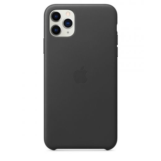 Чехол Apple Leather Case Black (MX0E2) для iPhone 11 Pro Max