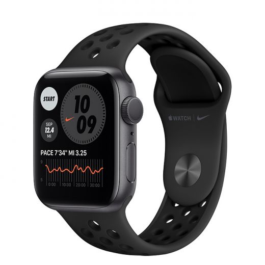 Apple Watch Nike Series 6 GPS 40mm Space Gray Aluminum Case with Anthracite/Black Nike Sport Band (M00X3)