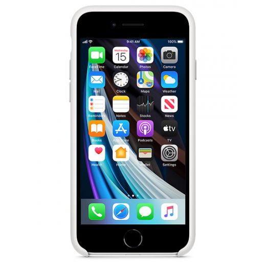 Чехол Apple Silicone Case White (MXYJ2) для iPhone SE (2020)