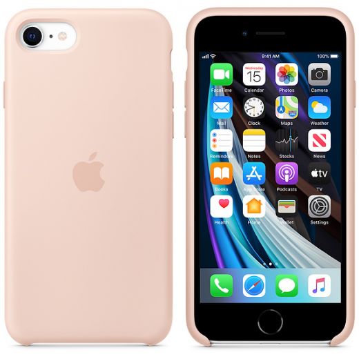 Чехол Apple Silicone Case Pink Sand (MXYK2) для iPhone SE (2020)