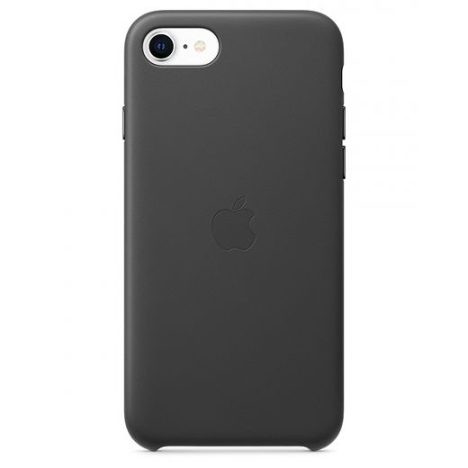 Чехол Apple Leather Case Black (MXYM2) для iPhone SE (2020)