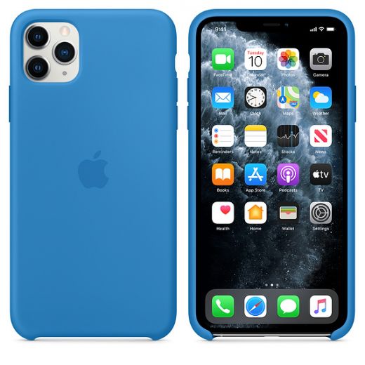 Чехол Apple Silicone Case Surf Blue (MY1J2) для iPhone 11 Pro Max