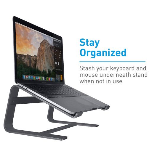 Підставка Macally Aluminum Eye-Level Laptop Stand Space Gray для MacBook
