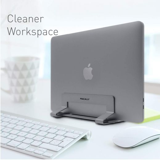 Подставка Macally Vertical Laptop Stand Space Grey для MacBook