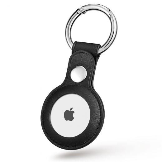 Брелок ESR Metro Leather AirTag 2021 Keychain Case Black