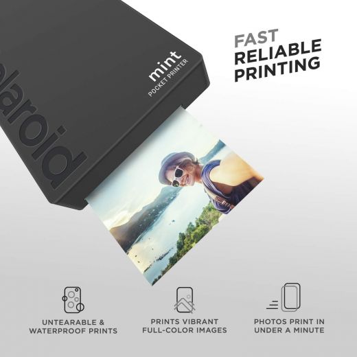 Принтер моментальной печати Polaroid Mint Pocket Printer Black