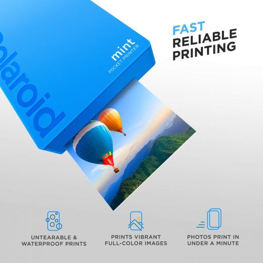 Принтер моментальной печати Polaroid Mint Pocket Printer Blue