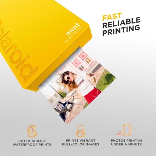 Принтер миттєвого друку Polaroid Mint Pocket Printer Yellow