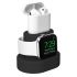 Док-станція Moretek Charging Stand Holder Black для Apple Watch/AirPods