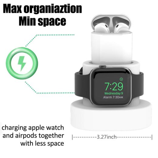 Док-станция Moretek Charging Stand Holder White для Apple Watch/AirPods